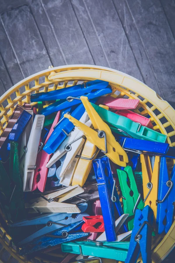 Celebration Laundry Peg Basket